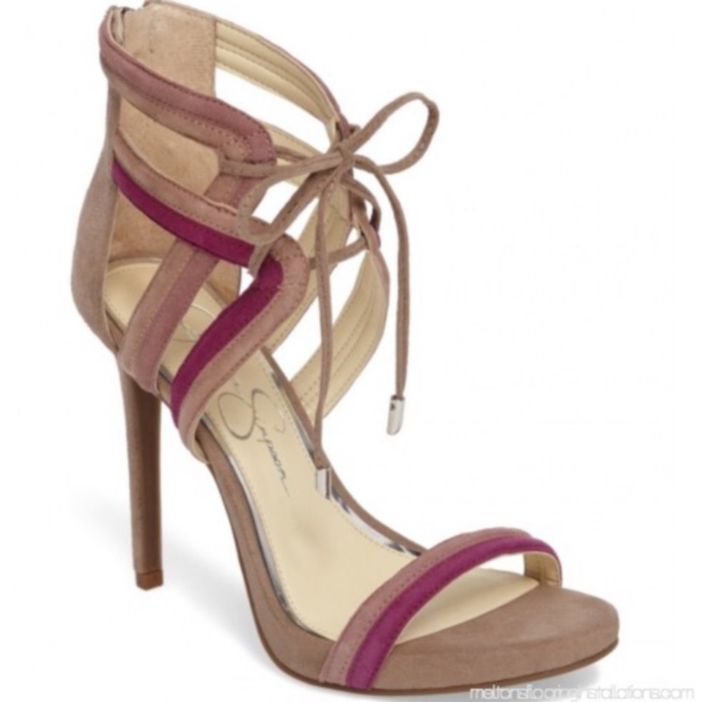 Jessica Simpson Multi-Color Strappy Heels